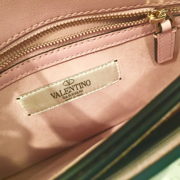 Valentino Rockstuds Laser Cut Leather Clutch - Picture 3 of 4