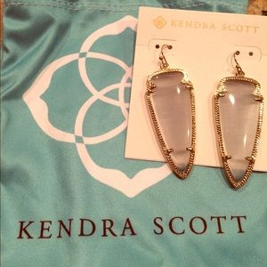 Kendra Scott Skylar Earrings in Slate with Gold