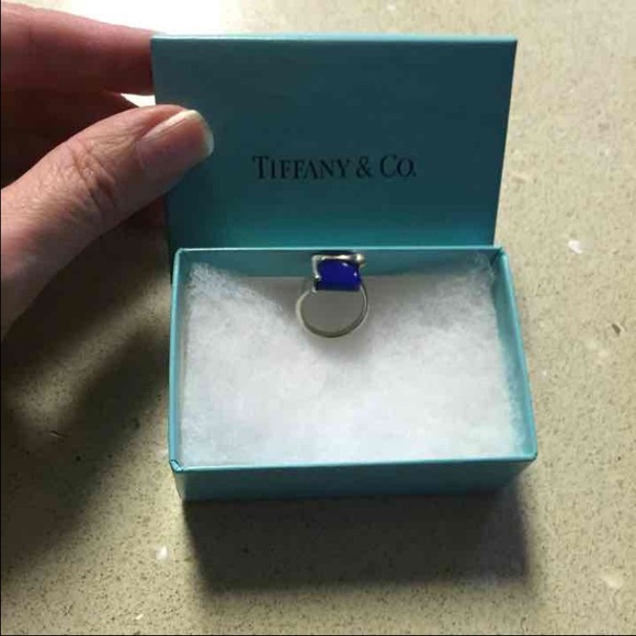 Tiffany Peretti square ring authentic
