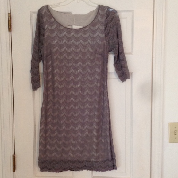 Gorgeous Free People Lace Overlay Dress. M