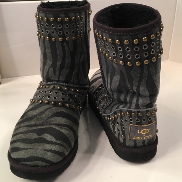 UGG Shoes - Jimmy Choo Uggs Kaia Boots in Zebra