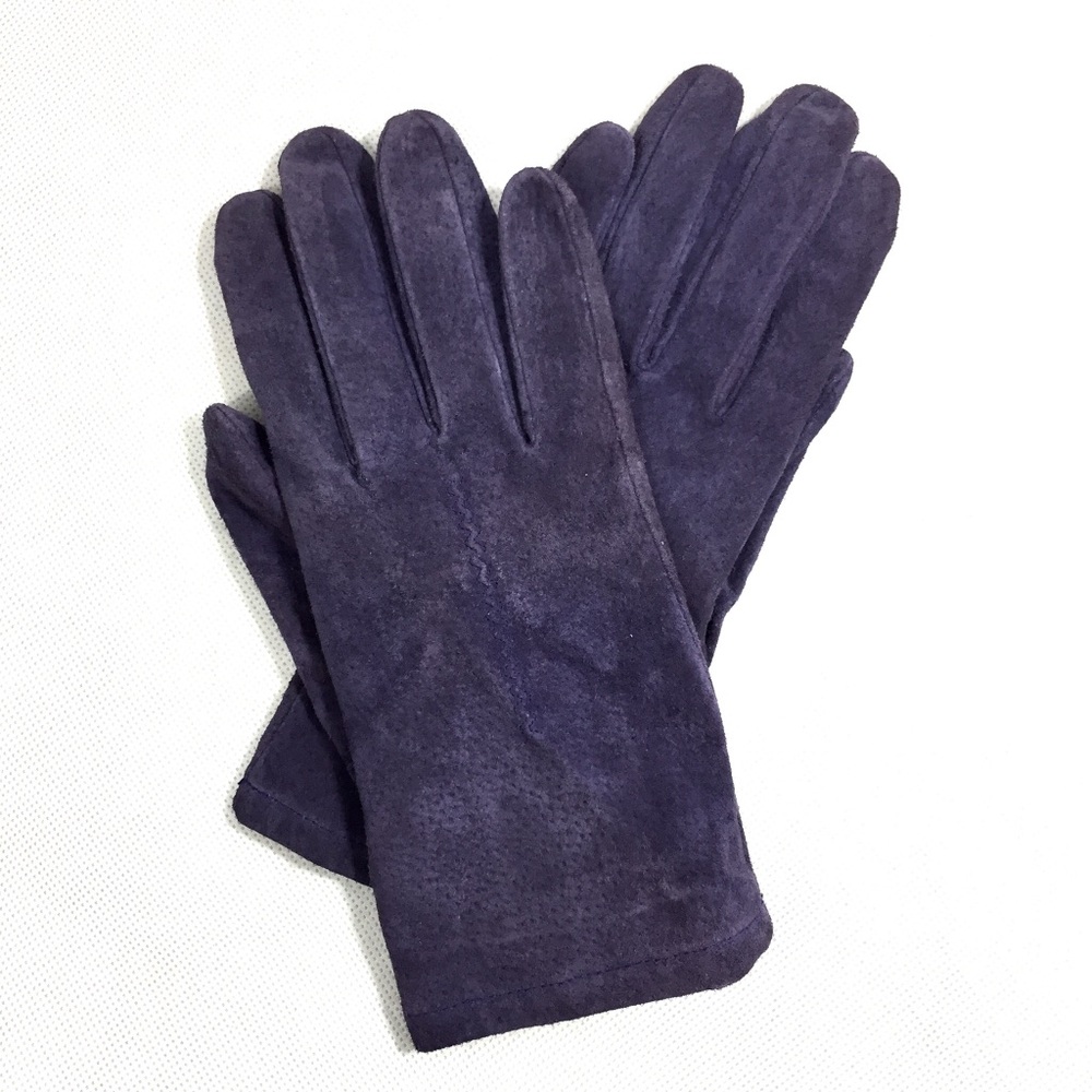 Purple Suede Gloves