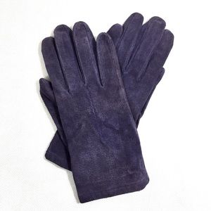 Purple Suede Gloves