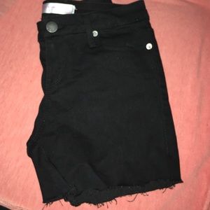 Black shorts size 5
