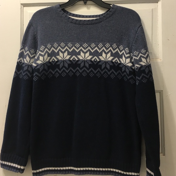Boys sz large blue LS sweater EUC The Eagles Eye