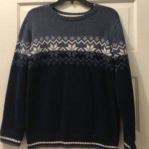 Boys sz large blue LS sweater EUC The Eagles Eye