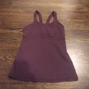 Lululemon deep purple / maroon tank size 4