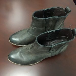 Calvin Klein leather ankle boots