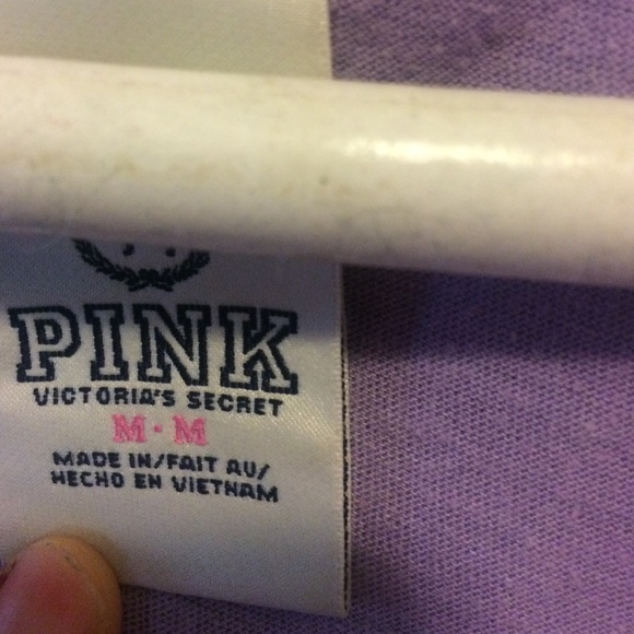 Victoria's Secret Pink V neck sequin tee - Picture 4 of 4