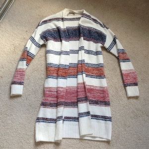 Loft striped cardigan M