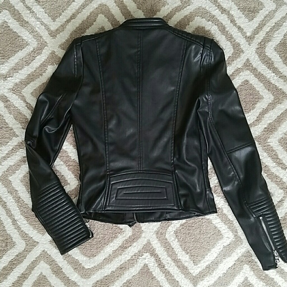 SOLD Zara leather jacket - Picture 2 of 4
