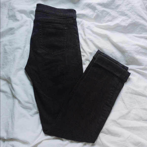 JCREW Matchstick straight jeans in black size 27