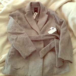 ✨Brand New✨GAP🐑Wool blend Coat🐩Gray🐘