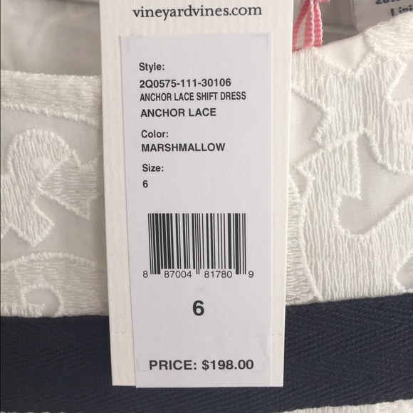 Vineyard Vines Dresses & Skirts - Vineyard Vines anchor lace shift dress
