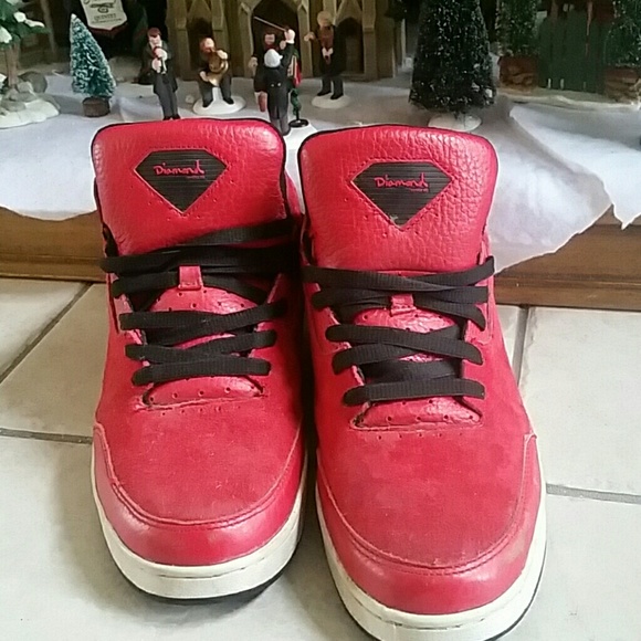 Diamond suede sneakers