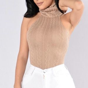 *BUNDLE & SAVE* Taupe Turtleneck Bodysuit!