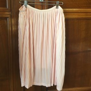 Light Pink Pleated Skirt