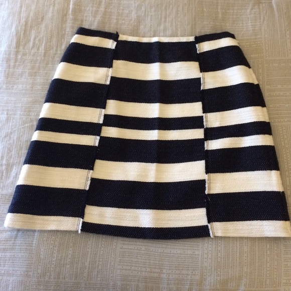LOFT Skirts - Loft Navy and White Striped Skirt LOFT Skirts - Loft Navy and White Striped Skirt