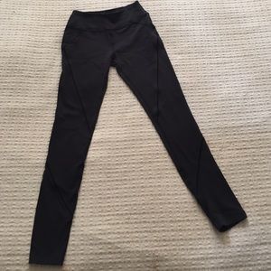 Beyond yoga black yoga pants with detail