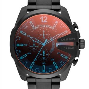 Men's Diesel Chronograph Iridescent Watch 59x51mm