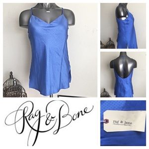 Rag & Bone Polka Dot Patterned Silk Camisole