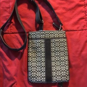 Coach signature crossbody bag