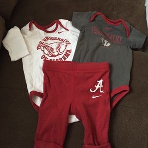 3 piece Alabama roll tide baby girl outfit