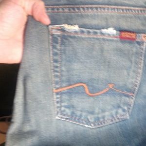 Seven for all man kind boot cut jeans. 34" inseam