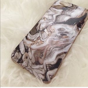 Gold tan and black marble iPhone 6/6s phone case