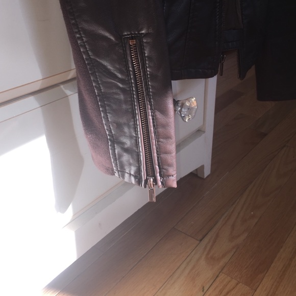 Express brown leather jacket - Picture 3 of 4