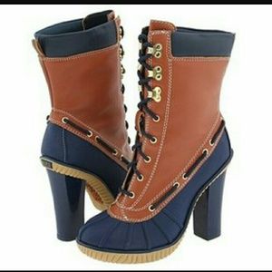 Michael Kors High Heeled Dope Duck Boots