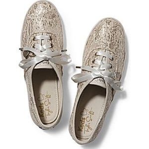 Keds Taylor Swift Champions Glitter Lace Gold