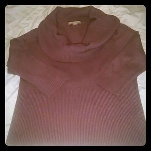$7 or ☆5items for$25☆ Purple cowl neck sweater
