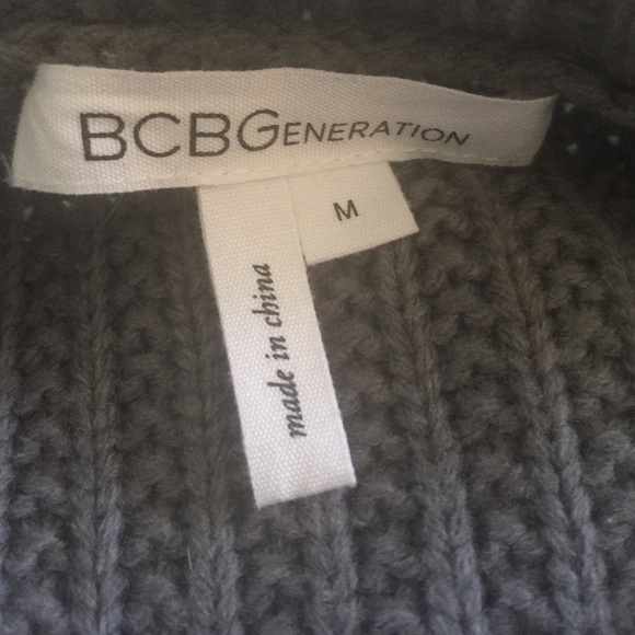 Bcbgeneration Gray Exaggerated Braided Sleeve Sz.M - image 3