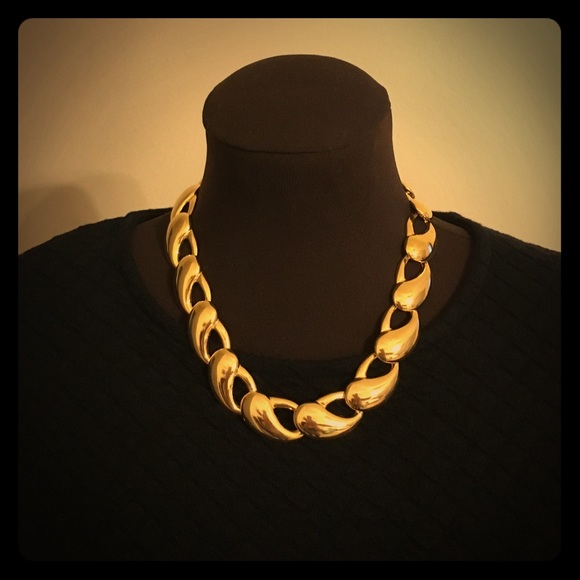 Vintage 80's Gold Link Necklace