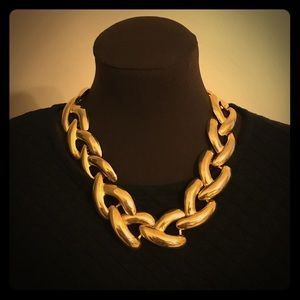 Vintage 80's Gold Link Necklace