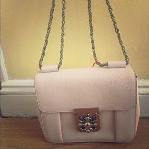 Chloe Elsie Shoulder Bag in Cement Pink