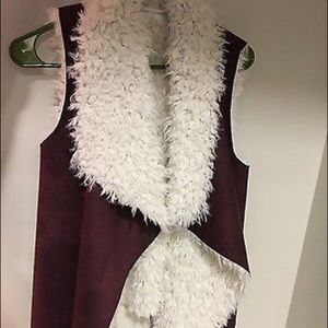 Brown Faux Fur Winter Vest