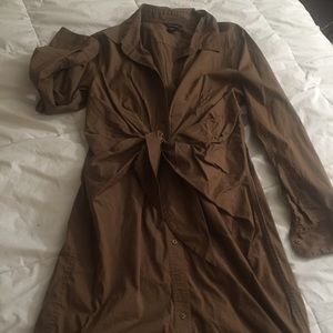 Army green VERY SEXY tie waist dress. Sz. 14