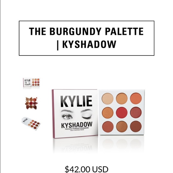 Kylie Cosmetics Burgundy Palette