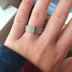 Tiffany Somerset Sterling Silver and Diamond Ring