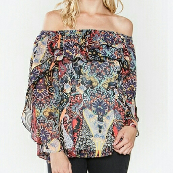 TERRI OFF THE SHOULDER TOP - Picture 2 of 4