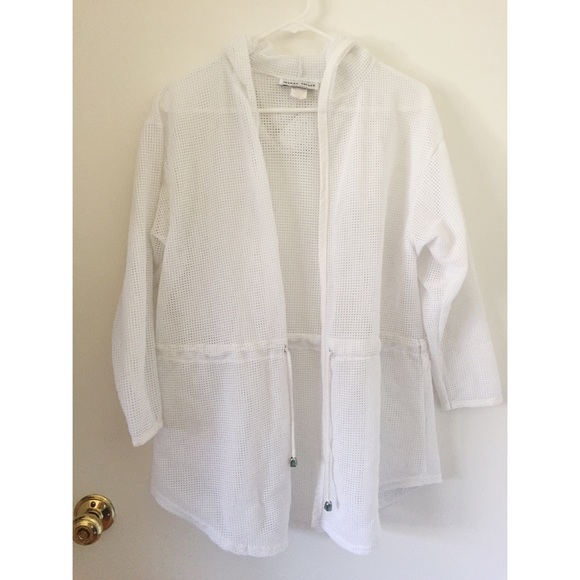 Mesh drawstring coverup
