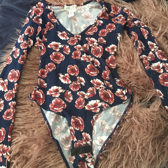Floral body suit