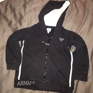 Armani Junior zip up hoodie