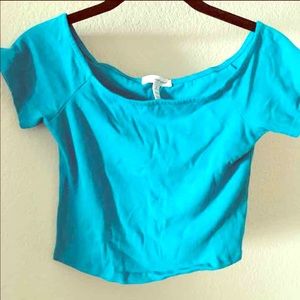 Blue/ turquoise crop top