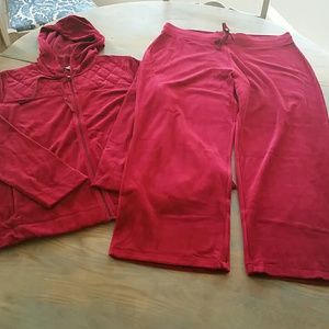 Talbots 2 piece set top size 1X pants PXL