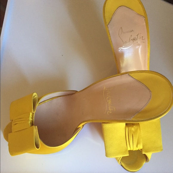 Christian Louboutin Jolie Noeud Mules SZ 39 - Picture 2 of 4