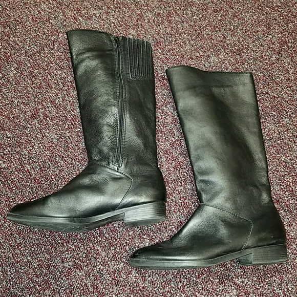 Ipanema black leather riding boots
