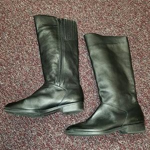 Ipanema black leather riding boots